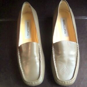 Bellini pre owned slip on tan shoes size 9
